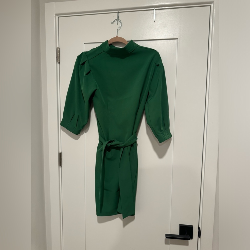 Laroque Long Sleeve Green Dress